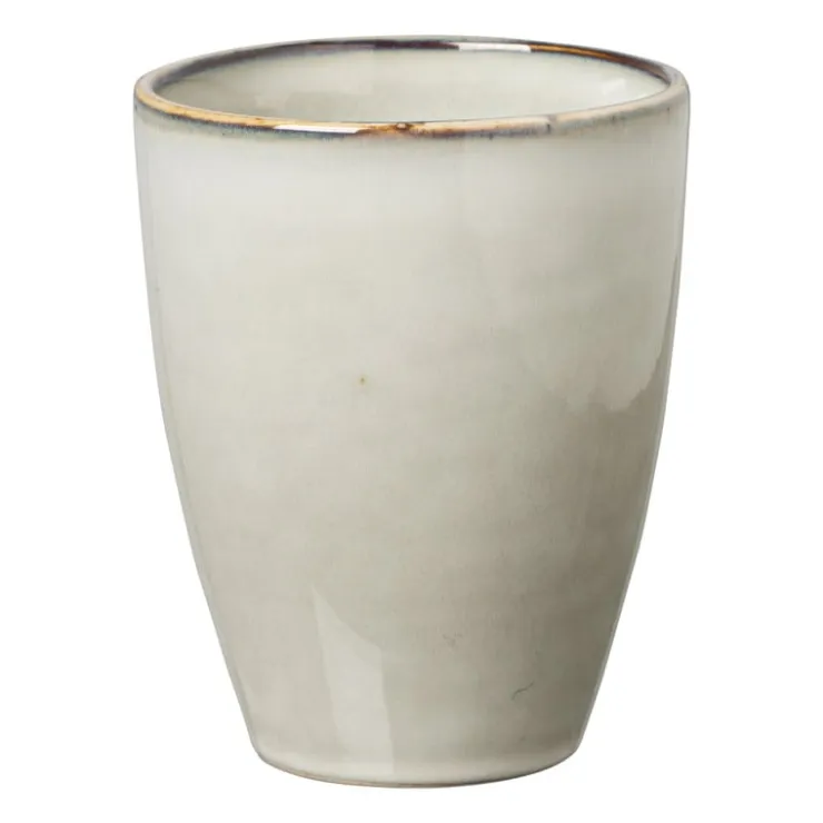 Xenos Beker Toscane - grijs - 315 ml- Mokken