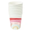Xenos Bekers regenboog - set van 8- Wegwerpservies|Kinderfeestjes