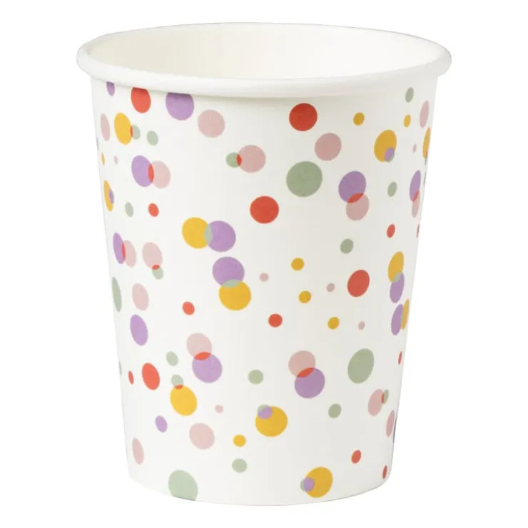 Xenos Bekers stipjes - papier - set van 8- Wegwerpservies|Kinderfeestjes
