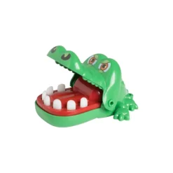 Xenos Bijtende krokodil mini spelletje - 6x4x8 cm- Drankspellen|Spellen