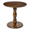 Xenos Bijzettafel Anna - bruin - ø40x40 cm- Bijzettafels