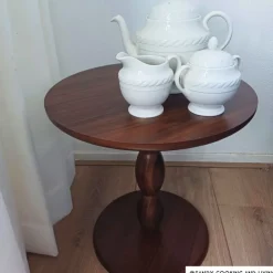 Xenos Bijzettafel Anna - bruin - ø40x40 cm- Bijzettafels