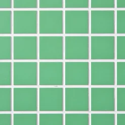 Xenos Bijzettafel checks - groen - 48x48x32 cm- Bijzettafels