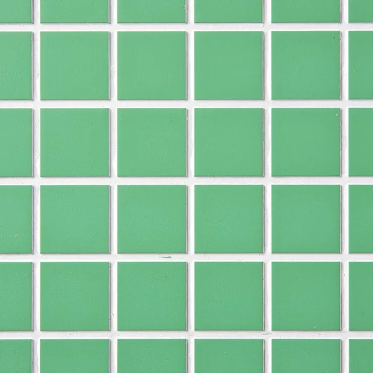 Xenos Bijzettafel checks - groen - 48x48x32 cm- Bijzettafels