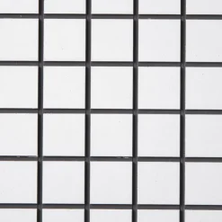 Xenos Bijzettafel checks - wit - 48x48x32 cm- Bijzettafels