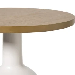 Xenos Bijzettafel Chico - bruin/beige - ø40x47 cm- Bijzettafels