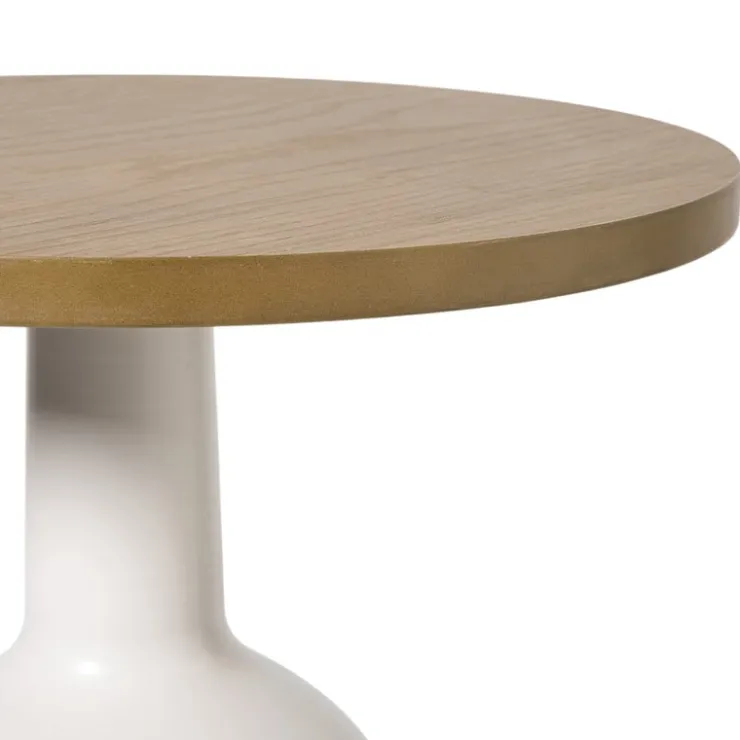 Xenos Bijzettafel Chico - bruin/beige - ø40x47 cm- Bijzettafels
