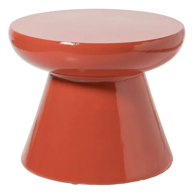 Xenos Bijzettafel conisch - rood - ø50x40 cm- Bijzettafels
