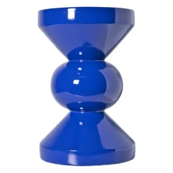 Xenos Bijzettafel diabolo - blauw - ø33x50 cm- Bijzettafels