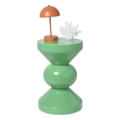 Xenos Bijzettafel diabolo - groen - ø33x50 cm- Bijzettafels