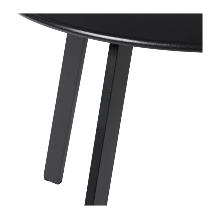 Xenos Bijzettafel Diego klein - zwart - ø60x46 cm- Bijzettafels