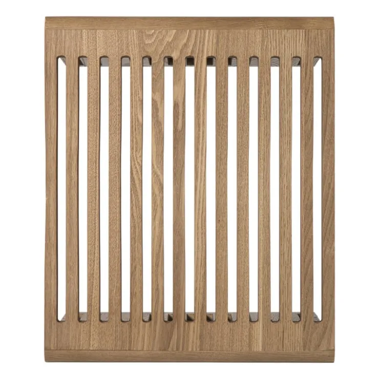 Xenos Bijzettafel Japandi groot - bruin - 40x42x35 cm- Bijzettafels
