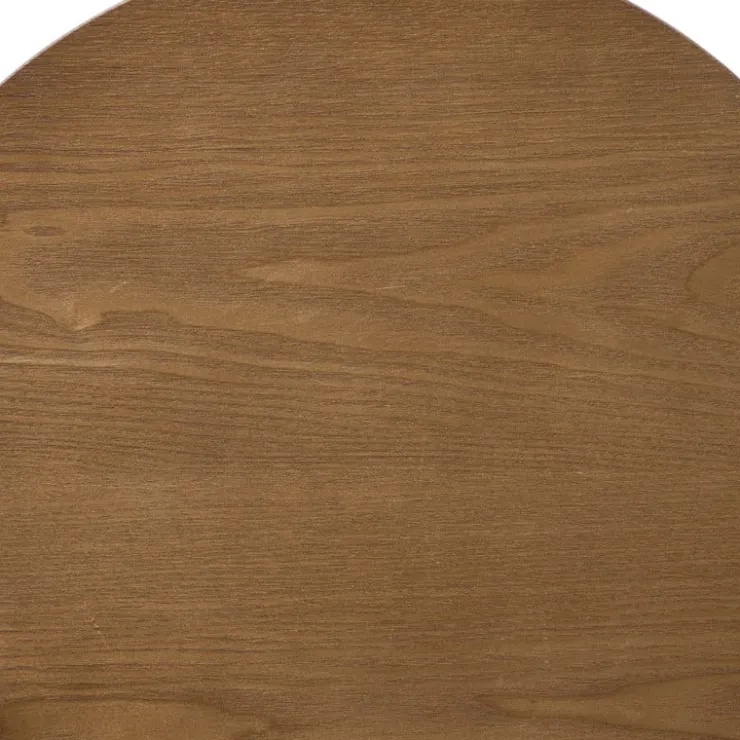 Xenos Bijzettafel Japandi rond - bruin - ø40x50 cm- Bijzettafels