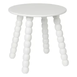 Xenos Bijzettafel Julia - wit - ø40x40 cm- Bijzettafels