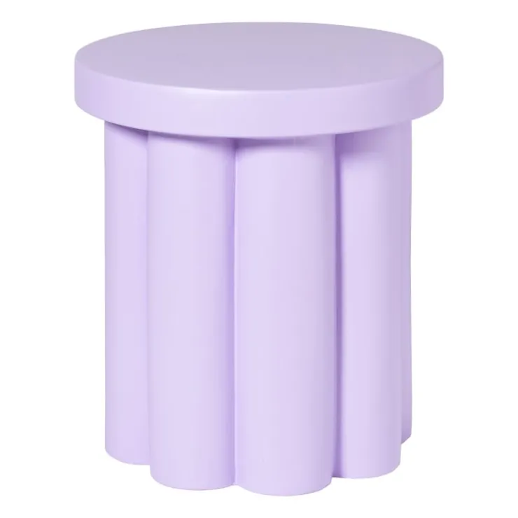 Xenos Bijzettafel Malmo - lila - ø40x45 cm- Bijzettafels