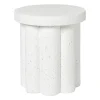 Xenos Bijzettafel Malmo - wit - ø40x45 cm- Bijzettafels