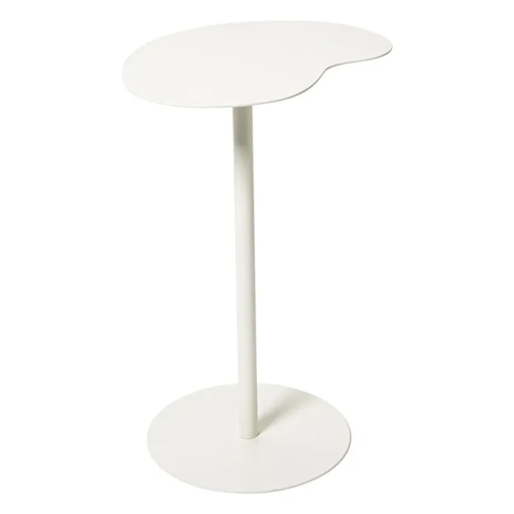 Xenos Bijzettafel Mica organisch - wit - 53x35x26 cm- Bijzettafels