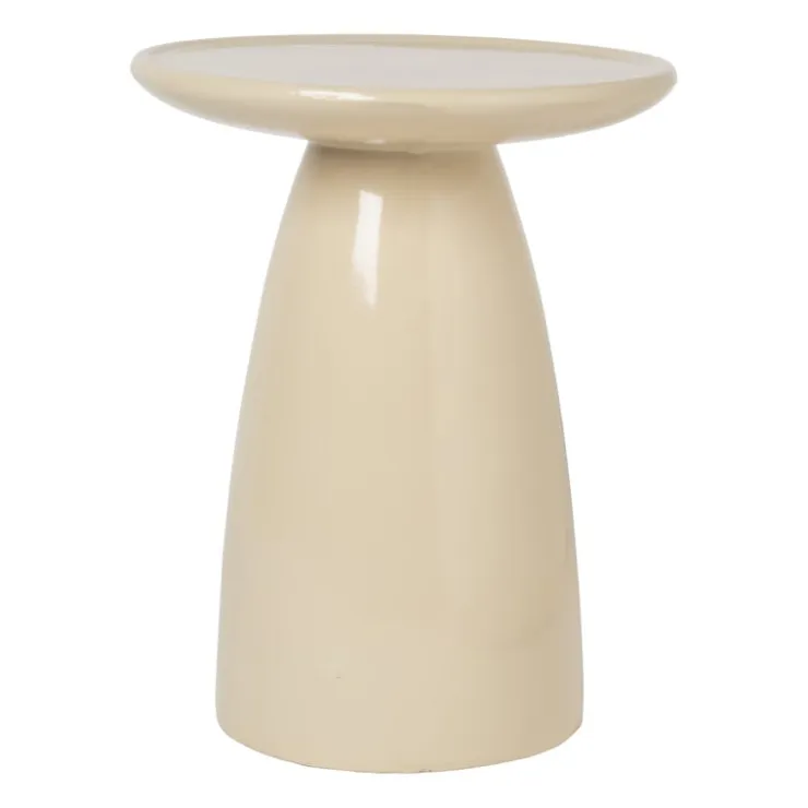 Xenos Bijzettafel Paris - beige - ø36x46 cm- Bijzettafels