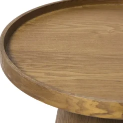 Xenos Bijzettafel Rondo groot - bruin - ø45x50 cm- Bijzettafels