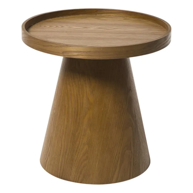 Xenos Bijzettafel Rondo klein - bruin - ø38.5x38 cm- Bijzettafels