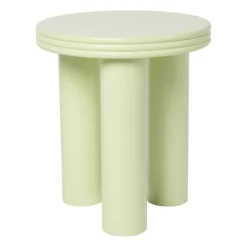 Xenos Bijzettafel Stockholm - groen - ø40x45 cm- Bijzettafels