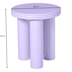 Xenos Bijzettafel Stockholm - lila - ø40x45 cm- Bijzettafels