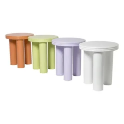 Xenos Bijzettafel Stockholm - lila - ø40x45 cm- Bijzettafels
