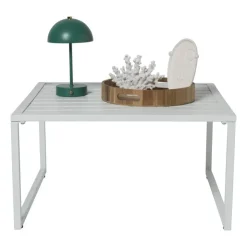 Xenos Bijzettafel Tenerife - wit - ø64x35 cm- Bijzettafels