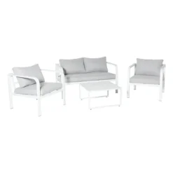 Xenos Bijzettafel Tenerife - wit - ø64x35 cm- Bijzettafels
