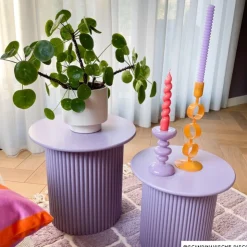 Xenos Bijzettafels Oslo - lila - set van 2- Bijzettafels