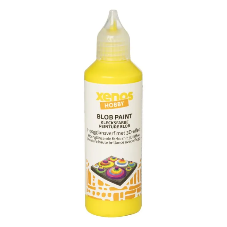 Xenos Blob verf - geel - 80 ml- Verf