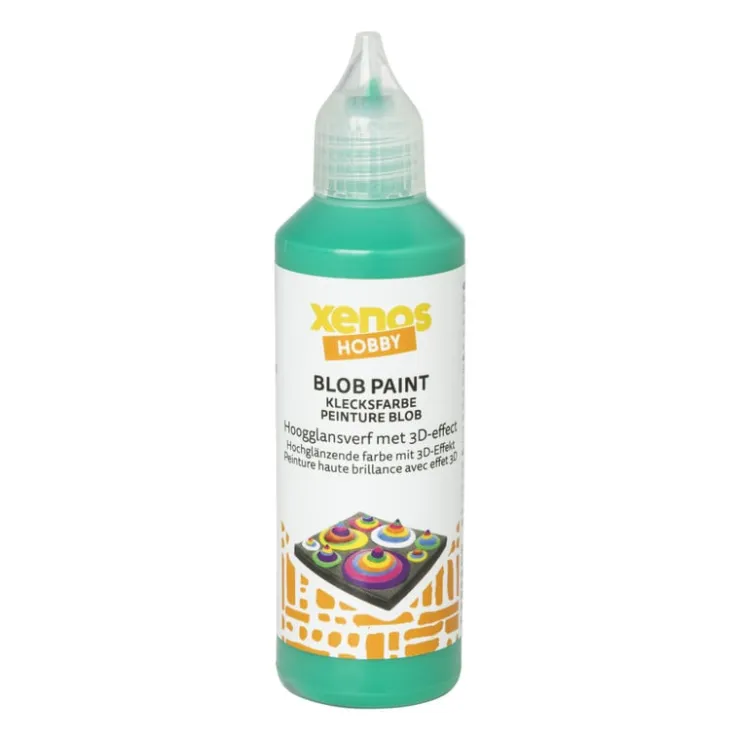 Xenos Blob verf - groen - 80 ml- Verf