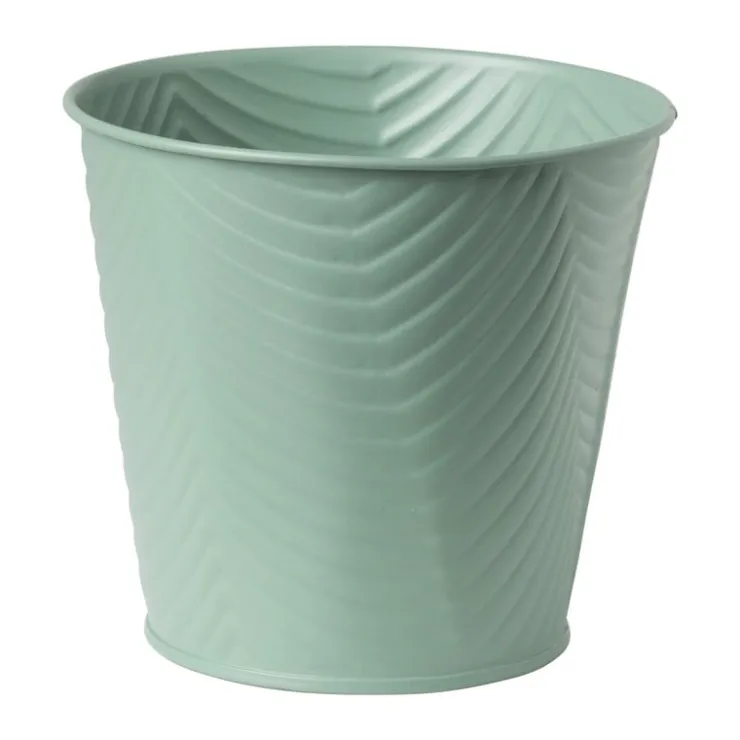 Xenos Bloempot patroon maat S - ø12x13 cm - groen- Plantenbakken|Bloempotten
