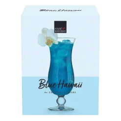 Xenos Blue Hawaii glas - 440 ml - set van 4- Glazensets|Cocktailglazen