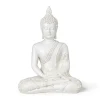 Xenos Boeddha beeld - wit - 27 cm- Boeddha Beelden|Decoratieve Beelden