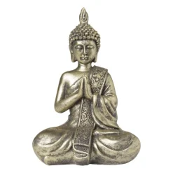 Xenos Boeddha goud - diverse varianten - 18.2x12.3x8.3 cm- Boeddha Beelden|Decoratieve Beelden