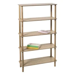 Xenos Boekenkast Scandi - naturel - 140x80x30 cm- Boekenkasten|Vakkenkasten