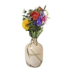 Xenos Boeket kunstbloemen - multikleur - 60 cm- Kunstbloemen