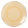Xenos Bord dots - licht oranje - ø20 cm- Buitenservies|Kinderservies