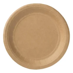 Xenos Bord kraftpapier - 10 stuks - 18,5 cm- Wegwerpservies|Buitenservies
