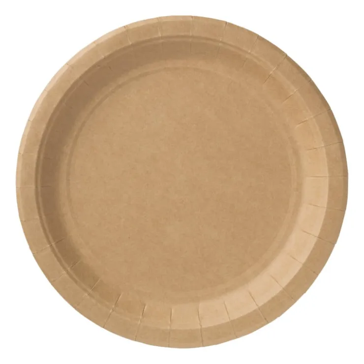 Xenos Bord kraftpapier - 10 stuks - 23,5 cm- Festivals|Wegwerpservies