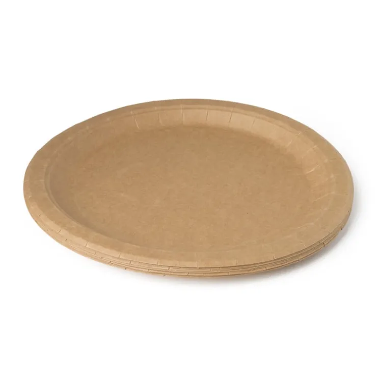 Xenos Bord kraftpapier - 10 stuks - 23,5 cm- Festivals|Wegwerpservies