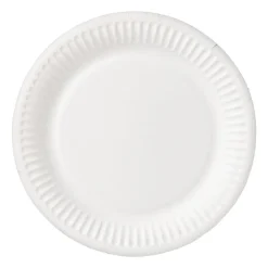 Xenos Bord wit - set van 8 - ø18 cm- Wegwerpservies