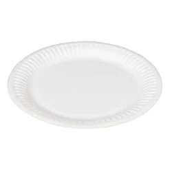 Xenos Bord wit - set van 8 - ø18 cm- Wegwerpservies