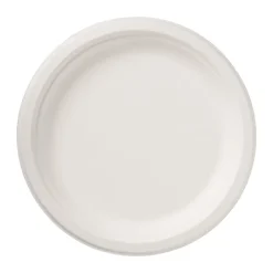 Xenos Borden bagasse - set van 8 - ø23 cm- Wegwerpservies
