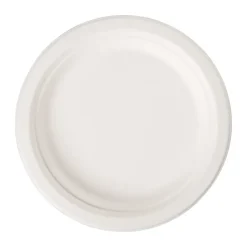 Xenos Borden bagasse - set van 8 - ø18 cm- Wegwerpservies