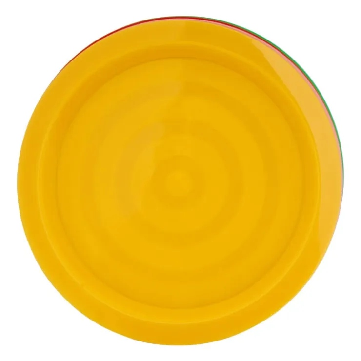 Xenos Bordjes - multikleur - kunststof - ø19 cm - set van 6- Buitenservies|Kinderservies