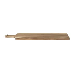 Xenos Borrelplank acacia met handvat - 70x19x1.5 cm- Borrelplanken