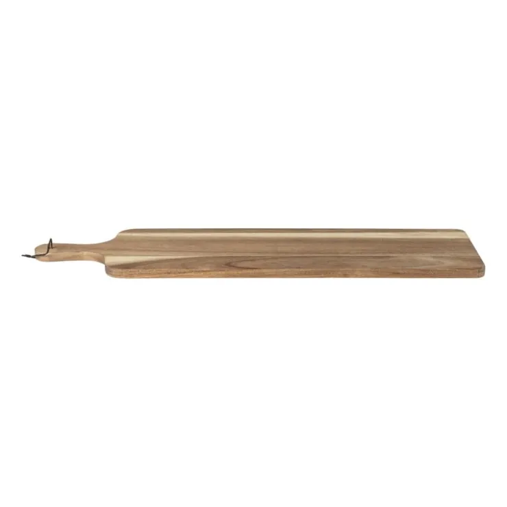 Xenos Borrelplank acacia met handvat - 70x19x1.5 cm- Borrelplanken