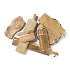 Xenos Borrelplank acacia met handvat - 70x19x1.5 cm- Borrelplanken